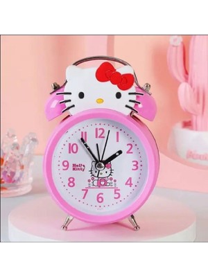 Nidage Sevimli Karikatür Çok Fonksiyonlu Hello Kitty Dijital Aydınlık Masaüstü Çalar Saat