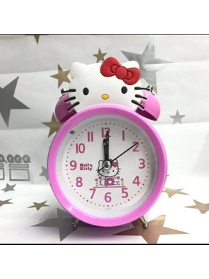 Nidage Sevimli Karikatür Çok Fonksiyonlu Hello Kitty Dijital Aydınlık Masaüstü Çalar Saat