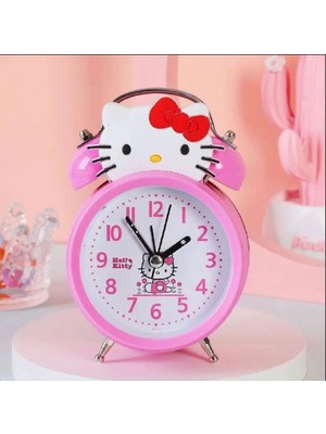 Nidage Sevimli Karikatür Çok Fonksiyonlu Hello Kitty Dijital Aydınlık Masaüstü Çalar Saat