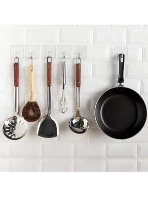 Banyo Aksesuar Kanca Mutfak Yapışkan Vantuz Askısı Askılığı Şeffaf Duvar Adet Güçlü Askılık 10 Haus Askı Yeni