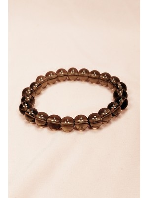 Royaleks Dumanlı Kuvars Doğal Taş Bileklik Kutulu