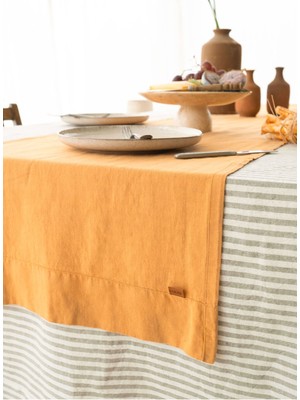 Barine Keten Runner Sarı