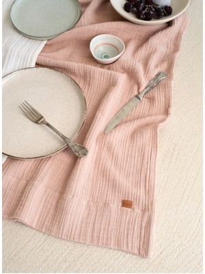 Barine Muslin Runner Toz Pembe
