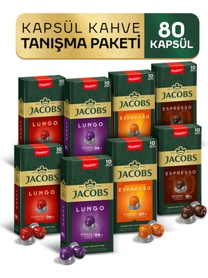 Jacobs Kapsül 2'li Tanışma Paketi (80 Kapsül)