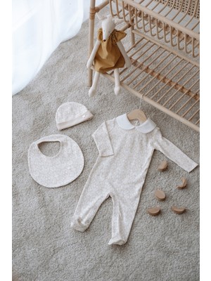 Atelier Babbi 5'li Yenidoğan Seti - Ikat / Bej