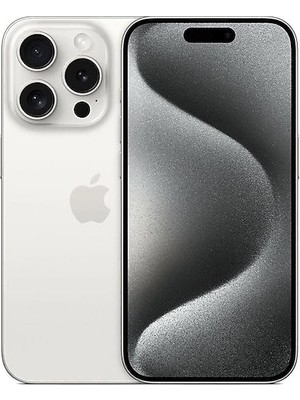 Yenilenmiş IPHONE 15 Pro 128GB -Beyaz Titanyum(12 Ay Garantili)-B Grade