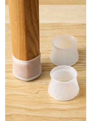 Btm Home Masa Sandalye Mobilya Ayağı Koruyucu Silikon Kılıf -Gürültü Emici Parke Koruyucu Silikon