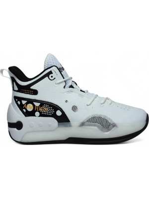 Celira Pnr Beyaz Siyah Triko Erkek Basket Spor Ayakkabı