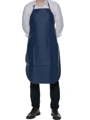 Pvc Lacivert Askılı Önlük