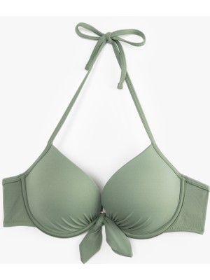 Koton Fiyonk Detaylı Dolgulu Destekli Push-Up Bikini Üstü