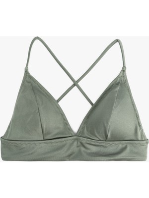 Koton Bağlamalı Arkası Çapraz Askılı Bralet Bikini Üstü