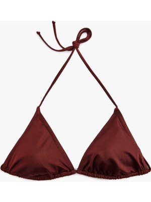 Koton Astarlı Pedli Üçgen Bikini Üstü