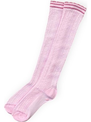 Mnk Baby & Kids Kız Çocuk Desenli Diz Altı Çorap M00709