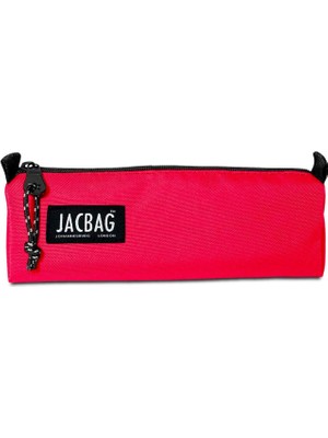 Jacbag Mercan Kız Çocuk Tek Bölmeli Üçgen Okul ve Ofis Kalem Kutusu