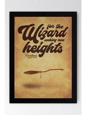 Harry Potter Çerçeveli Tablo - Nimbus 2000 Posteri Tablo