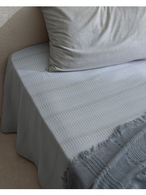 Madame Coco Delrico Çift Kişilik Pamuklu Çarşaf Takımı - Bej