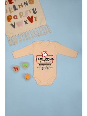 %100 Beni Öpme Baskılı Zıbın & Body