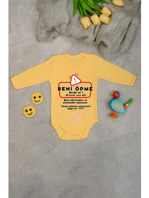 %100 Beni Öpme Baskılı Zıbın & Body