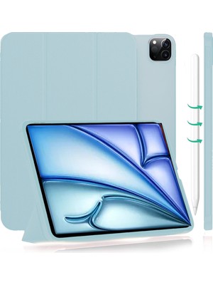 TEKNETSTORE iPad Air 13" Inç 2024 M2 Çip Uyumlu Flip Smart Standlı Akıllı Kılıf