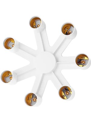 E27 7li Duy Çoğaltıcı - Lamba Duy Çoklayıcı - E 27 7 In 1 Ampul Duy Çoğaltma Studio Lamp