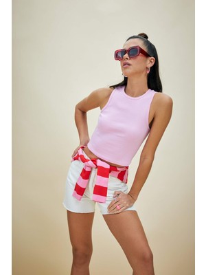 DeFacto Fitted Halter Yaka Fitilli Kaşkorse Atlet U0357AZ23SM