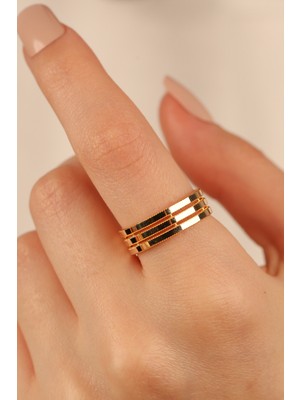 ÇGK KUYUMCULUK 3 Sıra Ajda  Altın Yüzük CGKYZK0293