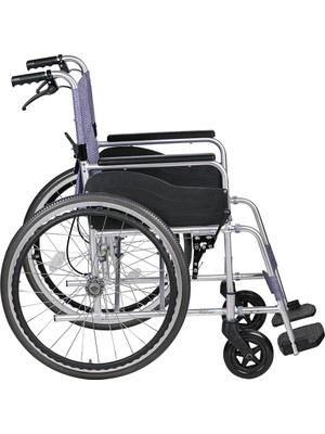 Vera Medikal Alüminyum Lüks Hafif Katlanabilir Frenli Transfer Sandalyesi- Tekerlekli Sandalye