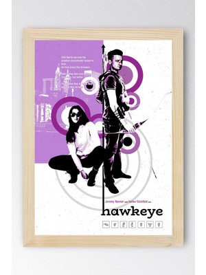 Hawkeye Çerçeveli Tablo - Marvel Dizi Posteri Tablo
