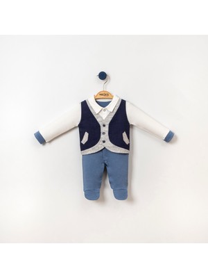 Necix's Çift Katlı Yelekli Erkek Bebek Tulum
