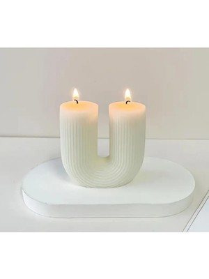 Ipek Hobi U Şekilli Silikon Mum Kalıbı