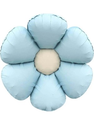 Retro Mavi Papatya Folyo Balon 1 Adet