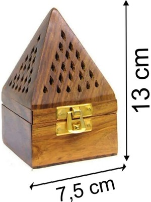 Sabuncu Hacı Piramit Ahşap Konik Tütsülük Konik Tütsü Yakacağı Oda Kokusu