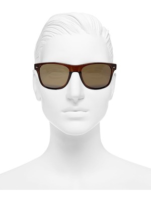 Techno Station Vintage Fashion Hafif  Unisex Güneş Gözlüğü Unisex Güneş Gözlüğü Koyu Kahve Kalın Çerçeve Mo.11