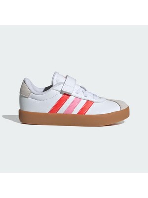 adidas VL Court 3.0 Skateboarding Çocuk Beyaz Spor Ayakkabı.-