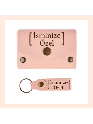 Miawiki Yavru Ağzı, Ismine Özel Deri Cüzdan ve Anahtarlık Set, Günlük Kullanım Için Hediyelik ve Şık Tasarım