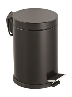 Just Cheap Store 12 lt Siyah Pedallı Metal Çöp Kovası