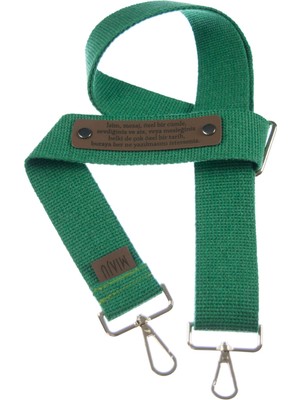 Yeşil Renk, Kişisel Hediye Alternatifi Için Tasarlanan Çanta Omuz Askısı, 180 cm Yedek Kayış