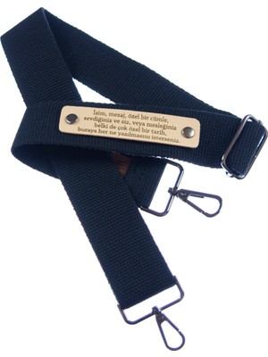 Lacivert Renk, Modaya Uygun Kişiselleştirilmiş Sürpriz Hediye Omuz Askısı, 180 cm Çanta Omuz Kayışı