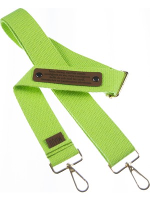 Neon Yeşil Renk, Tiyatrocular Için Kişiye Özel Şık, 180 cm Çanta Omuz Askısı, Kişisel Hediyelik