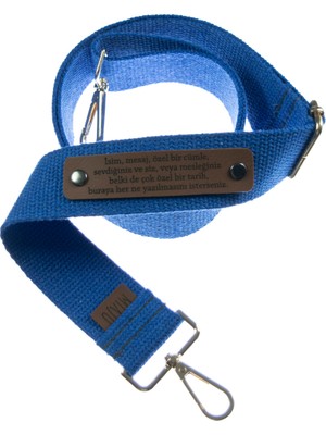 Koyu Mavi Renk, Sinemacılara Özel Şık ve Kullanışlı Çanta Kayışı, Isme Özel Dokunuş, 120 cm