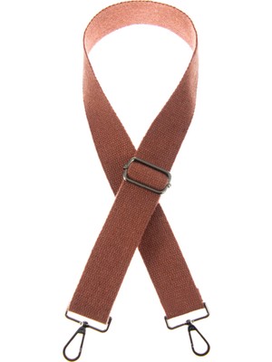 Miawiki Kiremit Renk, 145 cm Uzunlukta, Siyah Metal Aksesuarlı, Omuz Askısı, Pratik ve Sağlam Çanta Kayışı