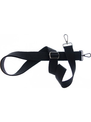 Miawiki Siyah Renk, 185 cm Uzunlukta, Siyah Metal Aksesuarlı, Bilgisayar Çantası Için Omuz Askısı, Aksesuar