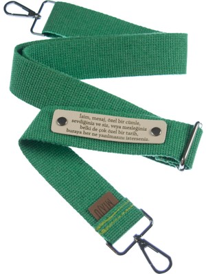 Yeşil Renk, Unisex Eğitim Koçları Için Kişiselleştirilebilir 160 cm Çanta Kayışı, Isimli Hediyelik
