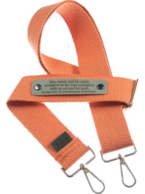 Mercan Renk, Kişiye Özel Ayar Tokalı Çanta Kemeri, 140 cm Renkli Şık Tasarım Çanta Omuz Askısı