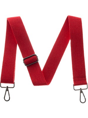 Miawiki Kırmızı Renk, Uzun Boylulara, 205 cm Uzunlukta, Siyah Metal Aksesuarlı, Kısaltılabilir Çanta Kayışı