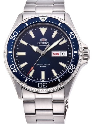 Orient RA-AA0002L39B Kurmalı Otomatik Çelik Gri Safir Cam Lacivert Kadran 42 mm Erkek Kol Saati