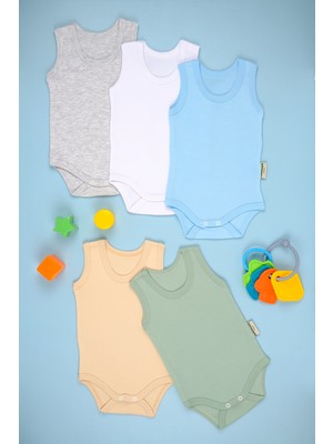 5'li Pamuklu Atlet Çıtçıt Body Zıbın