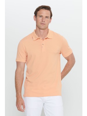 Altınyıldız Classics Slim Fit Dar Kesim Polo Yaka Baskılı Pamuklu Tişört