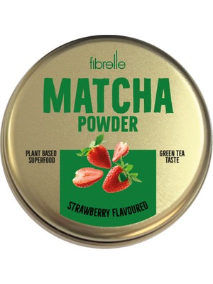 Fibrelle Matcha Çilek 25 gr ( Teneke Kutu )