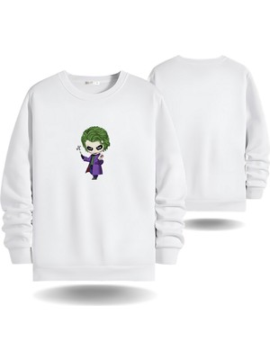 Joker Sevgililer Günü Bisiklet  Yaka  Erkek Slimfit Sweatshirt 7003E